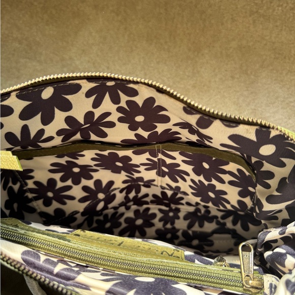 Nino Bossi Handbag NWT Olive Green Leather Shoulder Bag - Picture 5 of 7